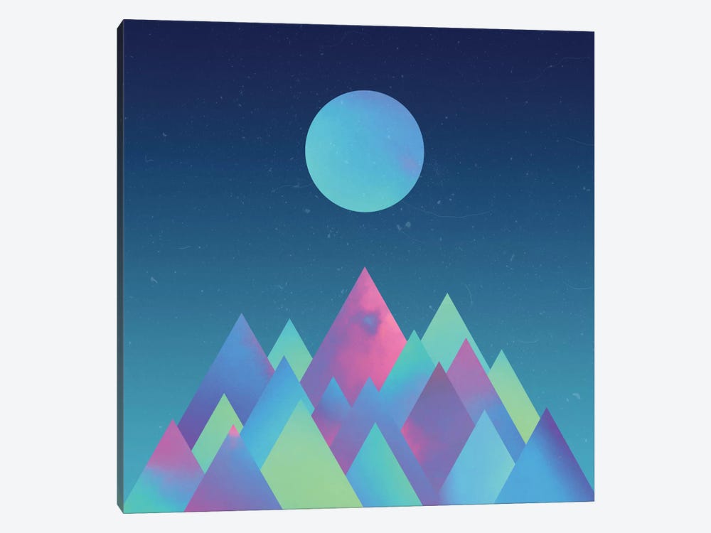 Moon Mountains by Adam Priester 1-piece Canvas Wall Art