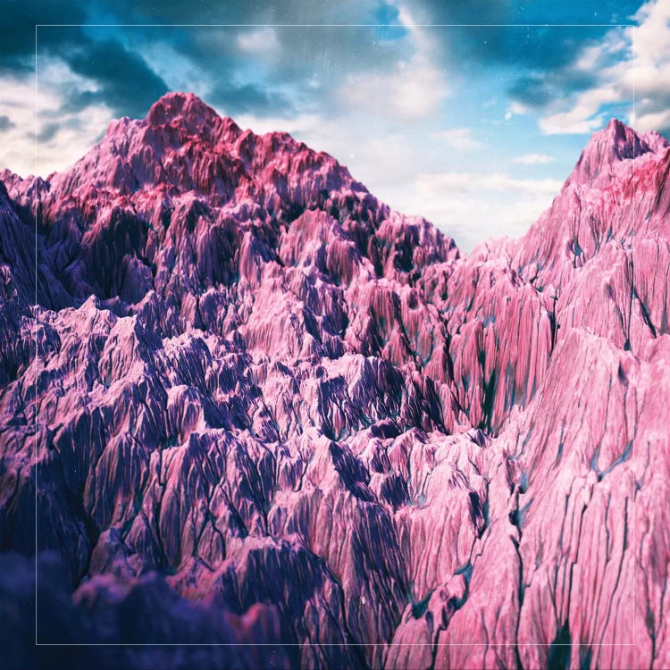 Pink Mountains by Adam Priester wall art