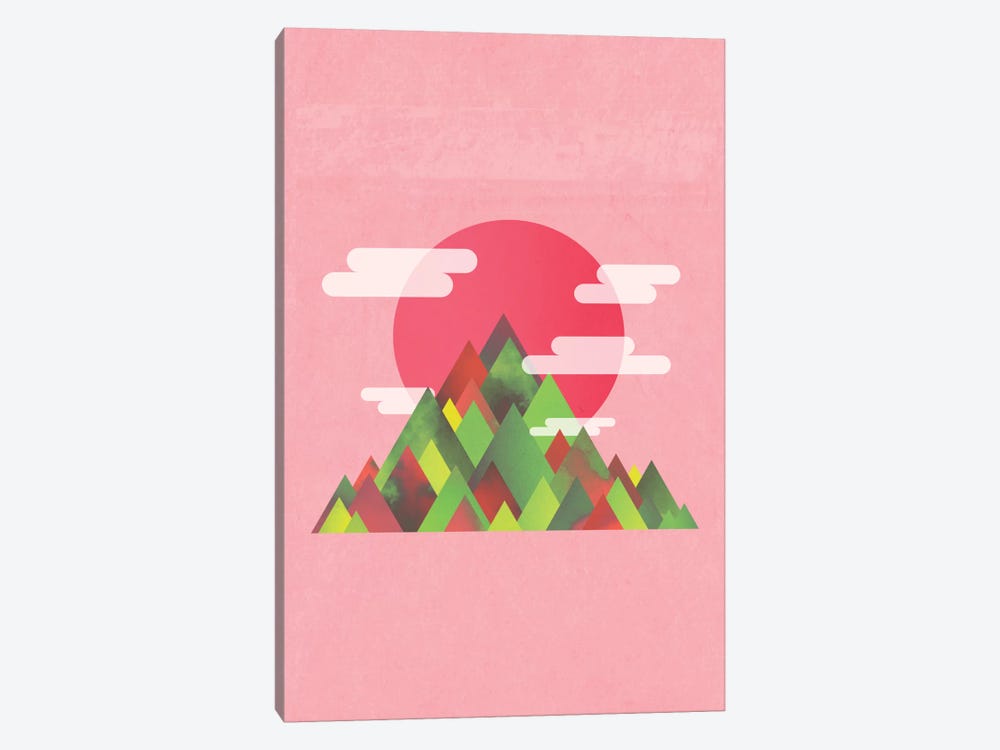 Pink Peaks by Adam Priester 1-piece Art Print