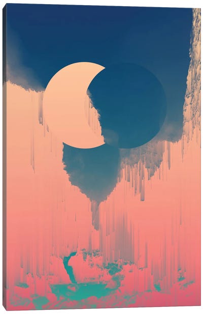 There Is So Much More Canvas Art Print - Glitch Effect