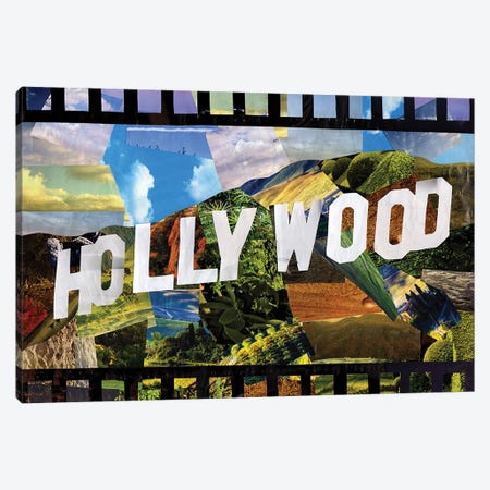 Hollywood Canvas Print #APT19} by Artpoptart Canvas Print