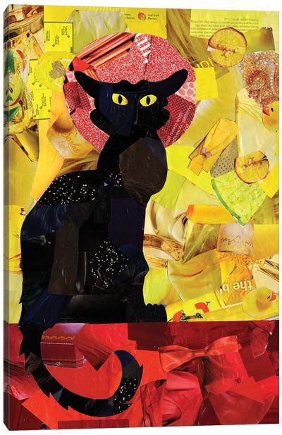 Le Chat Noir Canvas Art Print - Artpoptart