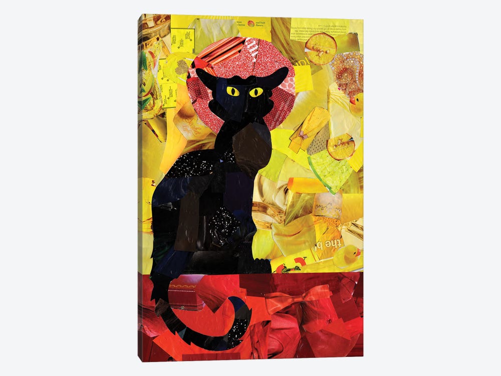 Le Chat Noir by Artpoptart 1-piece Canvas Artwork