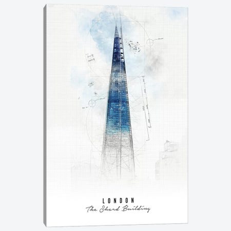 Shard Building - London Canvas Print #APV102} by ArtPrintsVicky Canvas Artwork
