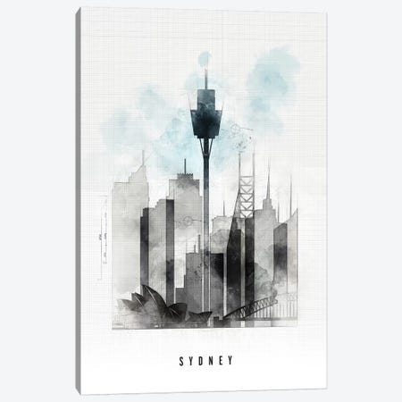 Sydney Urban Canvas Print #APV104} by ArtPrintsVicky Canvas Art Print