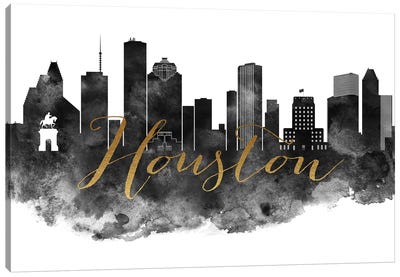 Houston Texas Skyline Canvas Art Print - ArtPrintsVicky