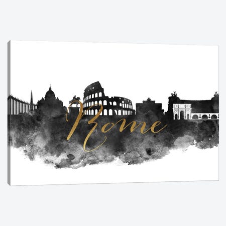 Rome Italy Skyline Canvas Print #APV167} by ArtPrintsVicky Canvas Art Print