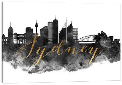 Sydney Australia Skyline Canvas Art Print - ArtPrintsVicky