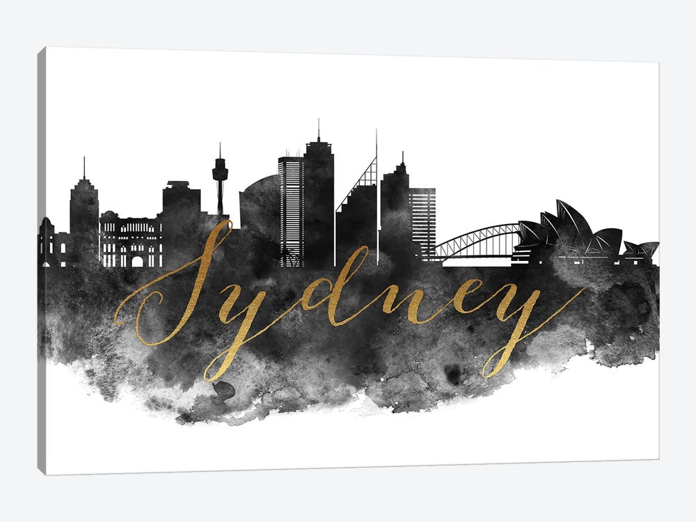 Sydney Australia Skyline by ArtPrintsVicky 1-piece Canvas Art