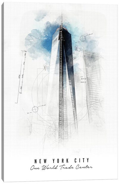 One World Trade Center - New York City Canvas Art Print - ArtPrintsVicky