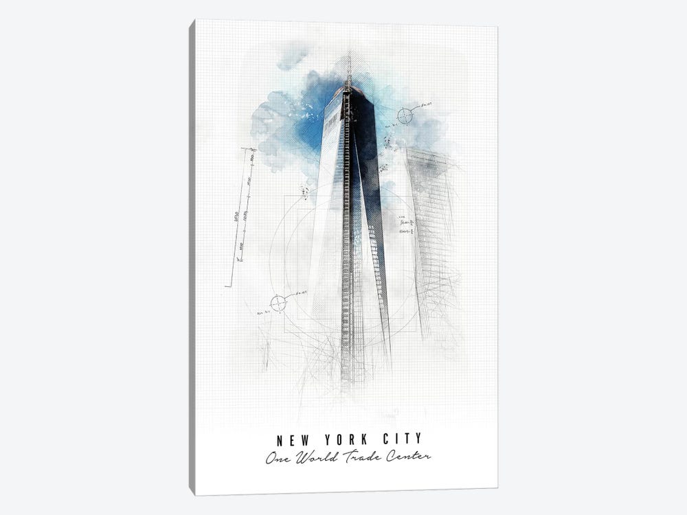 One World Trade Center - New York City by ArtPrintsVicky 1-piece Canvas Artwork