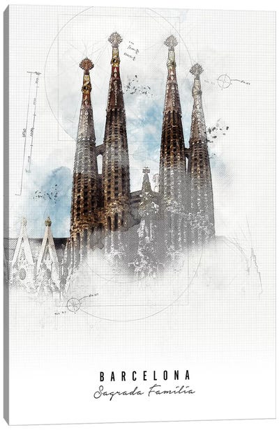 Sagrada Familia - Barcelona Canvas Art Print - Famous Places of Worship