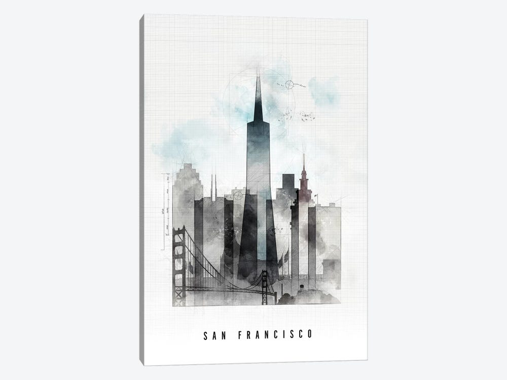 San Francisco Urban by ArtPrintsVicky 1-piece Art Print