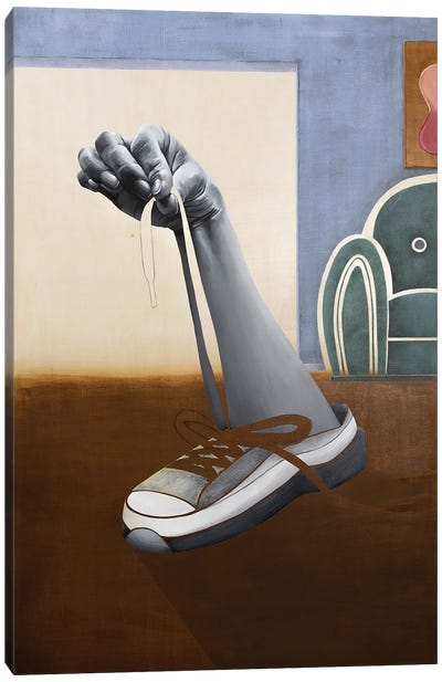 Please Take Off Your Shoes Canvas Art Print - Hands