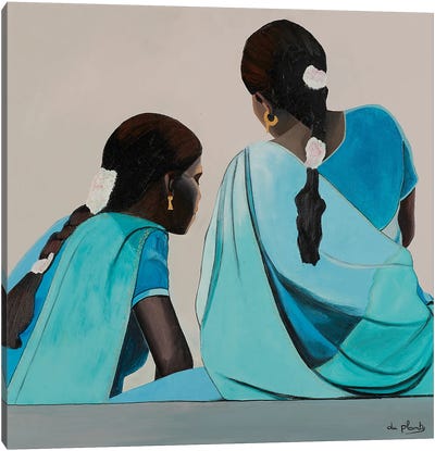 Palaver, India Canvas Art Print - Anne du Planty