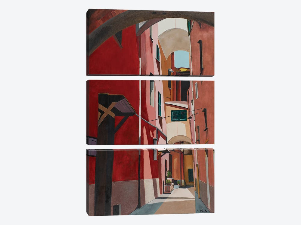 Porto Maurizio, Italy by Anne du Planty 3-piece Canvas Print
