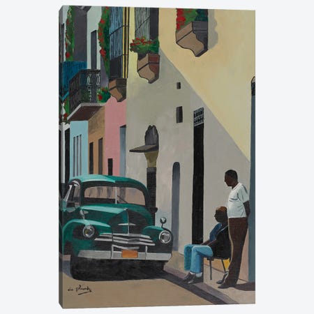 Quiet Cuba Canvas Print #APY13} by Anne du Planty Canvas Art