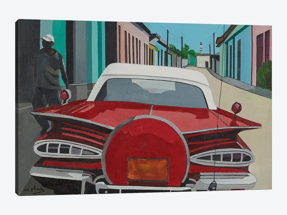 Red Car, Cuba by Anne du Planty 1-piece Canvas Artwork