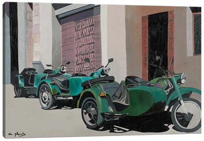 Side Parade, Cuba Canvas Art Print - Anne du Planty