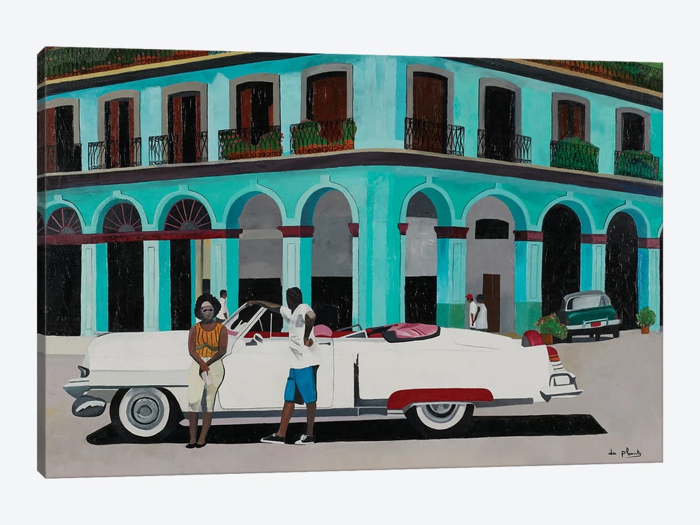 Turquoise Havana, Cuba by Anne du Planty 1-piece Canvas Artwork