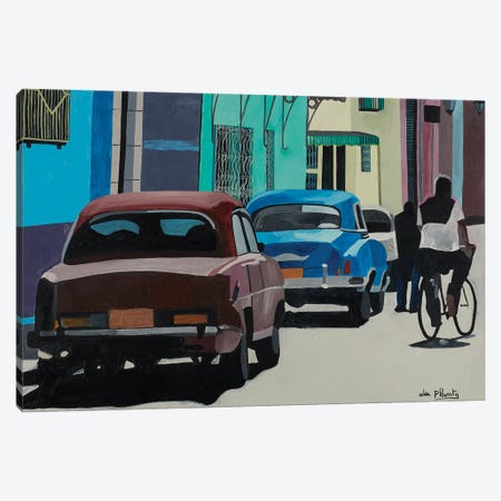 Cars In Trinidad Canvas Print #APY1} by Anne du Planty Canvas Wall Art