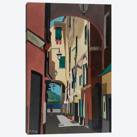 Walk In Lagueglia, Italy Canvas Print #APY21} by Anne du Planty Canvas Art Print