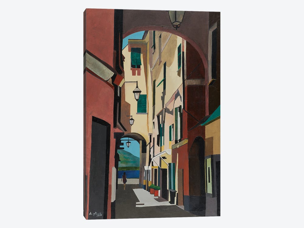 Walk In Laigueglia by Anne du Planty 1-piece Canvas Wall Art