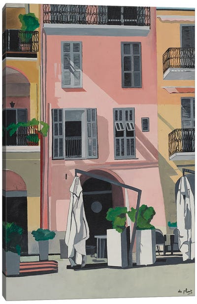 Imperia Pink, Italy Canvas Art Print - Anne du Planty