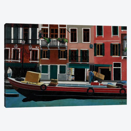 Laborious Venice, Italy Canvas Print #APY8} by Anne du Planty Canvas Wall Art
