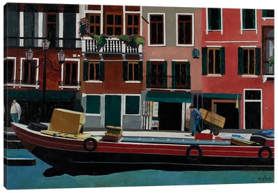 Laborious Venice Canvas Art Print - Anne du Planty
