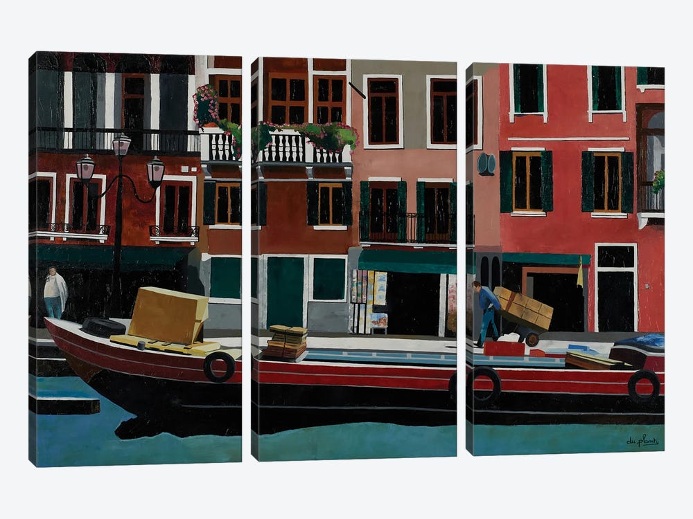 Laborious Venice, Italy by Anne du Planty 3-piece Canvas Print