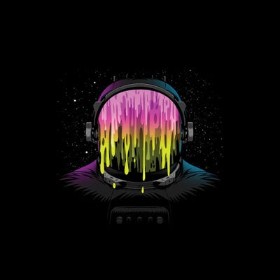 Liquid Astronaut by Alberto Perez art print