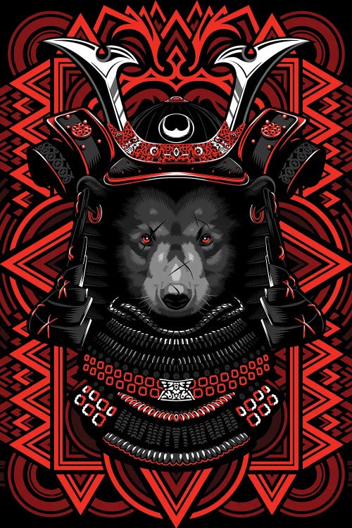 Samurai Grizzly by Alberto Perez wall art