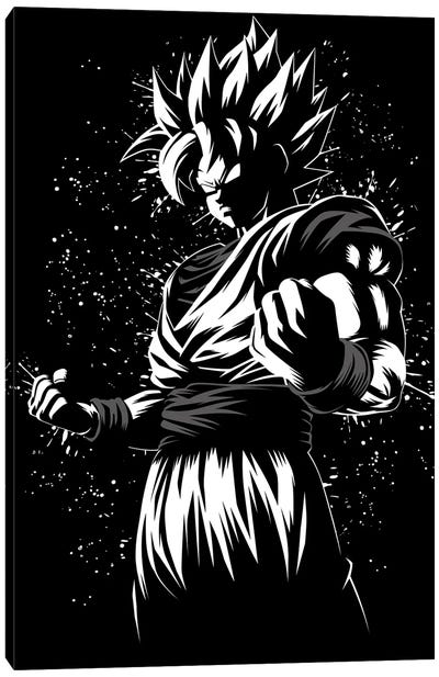 Super Ink Warrior Canvas Art Print - Dragon Ball Z