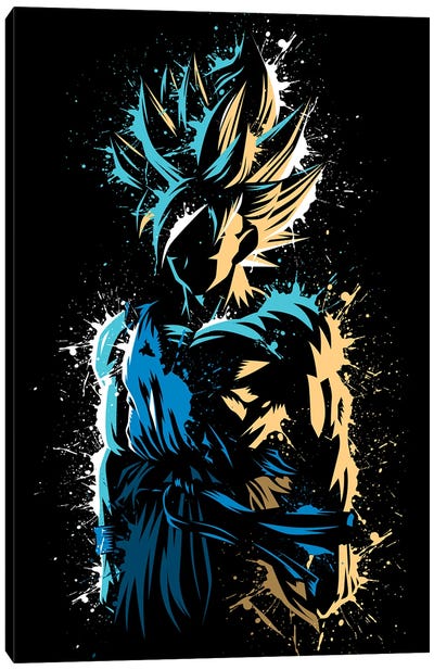 Super Splatter Canvas Art Print - Dragon Ball Z