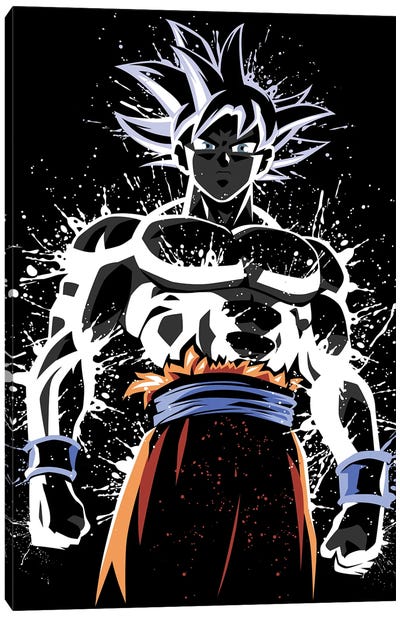 Ultra Splatter Canvas Art Print - Goku