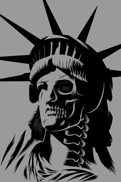 Alberto Perez: Statue Skull by Alberto Perez