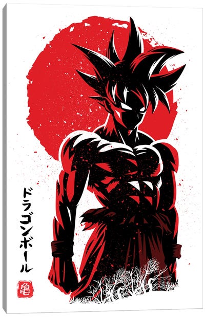 Rising Warrior Canvas Art Print - Goku