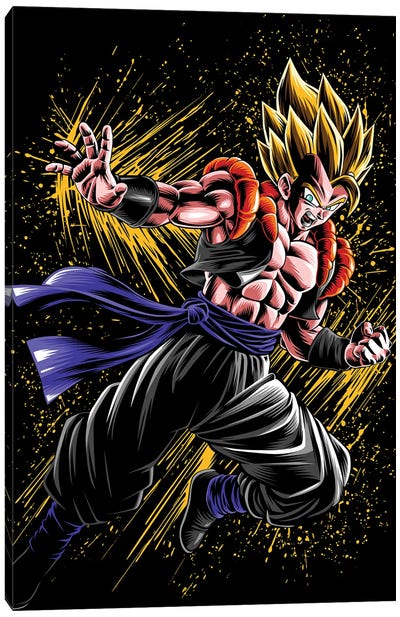 Splatter Super Fusion Canvas Art Print - Goku