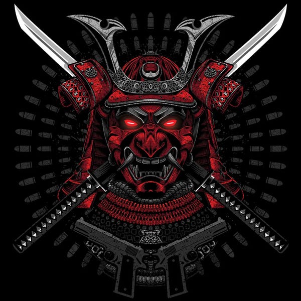 Weapons & Artillery: Red Samurai by Alberto Perez