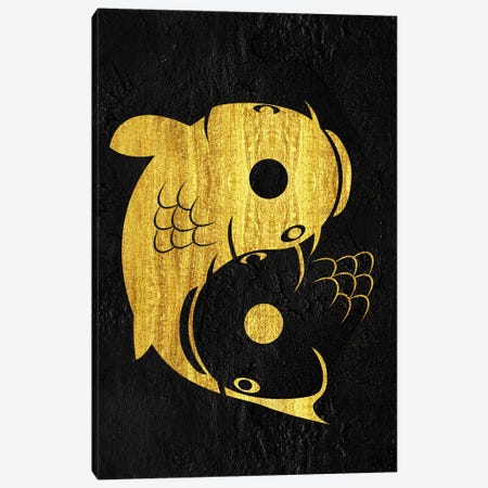 Yin Yang Carp Canvas Print #APZ166} by Alberto Perez Art Print