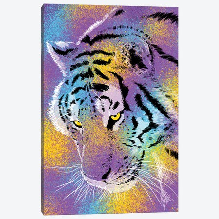 Tiger Colorful Canvas Print #APZ170} by Alberto Perez Canvas Art Print