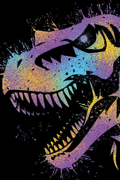 Prehistoric Animals: Rex Colorful by Alberto Perez