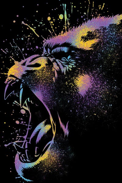 Gorillas: Gorilla Colorful by Alberto Perez