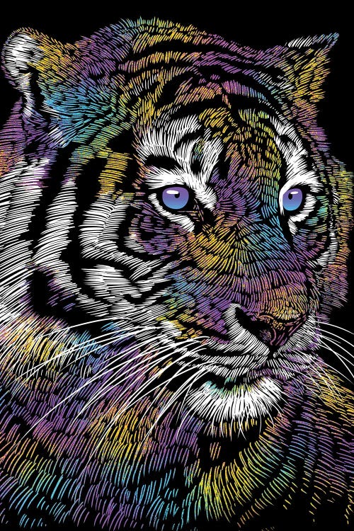 Realistic Tiger Colorful