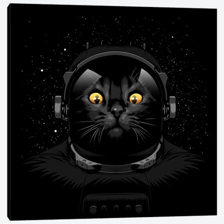 Cat Astronaut Canvas Print #APZ18} by Alberto Perez Canvas Print
