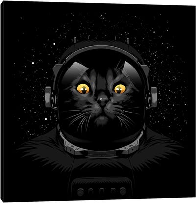 Cat Astronaut Canvas Art Print - Alberto Perez