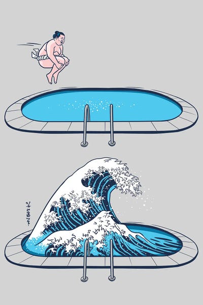 The Great Wave: Sumo Wave by Alberto Perez