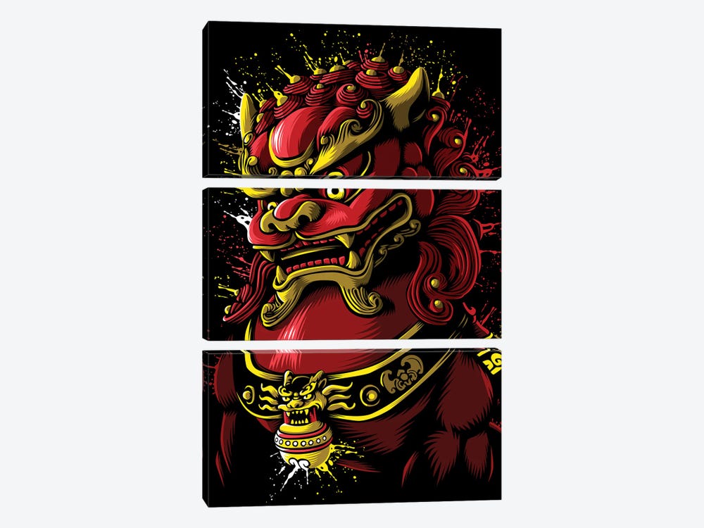 Chinese Blood Dragon 3-piece Art Print
