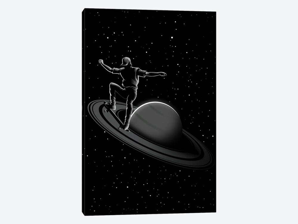 Skater In Saturn by Alberto Perez 1-piece Canvas Art